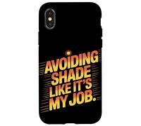 Evitar la sombra como si fuera mi trabajo quemaduras solares Carcasa para iPhone X/XS