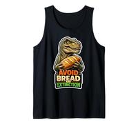 Evite el Pan y la extinción Dinosaurio Keto Humor Camiseta sin Mangas