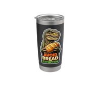 Evite el pan y la extinción Divertido dinosaurio Keto Vaso térmico de acero inoxidable de doble pared