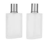 Evite Fugas Botella de Perfume en Aerosol de Vidrio Diseño Recargable Capacidad de 30 Ml Superficie Transparente Mate 2 Piezas para Guardar Colonia o Loción para Después del Afeitado