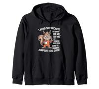 Evito Cosas Porque Tengo Miedo de mí, no a ti, mi Temperamento Sudadera con Capucha