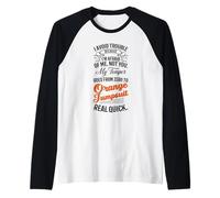 Evito Problemas Porque Tengo Miedo de mí, no a ti, Humor Divertido Camiseta Manga Raglan