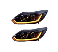 EVJOSQDI Faros delanteros compatibles con Ford Focus 2012 2013 2014, luz diurna DRL, faro delantero LED bi-xenón, luz antiniebla, ajuste para Focus3, accesorio para coche.