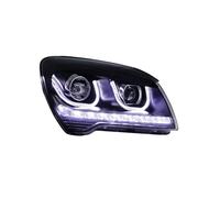 EVJOSQDI Faros delanteros de coche compatibles con Kia Sportage 2007-2012, faros LED modificados de doble color, DRL, lente doble, xenón, accesorios para faros delanteros.(Low beam)