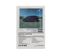 EVMILA Póster decorativo de la ciudad de Good Kid, M.A.A.d City, pósteres de pared e imágenes artísticas impresas modernas para decoración de dormitorio familiar, 24 x 36 pulgadas (60 x 90 cm)