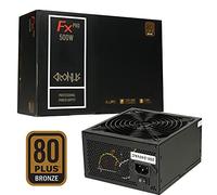 Evo Labs CRONUS-500ATV alimentatore per computer 500 W 20+4 pin ATX Nero (CRONUS 500ATV FX PRO 500W PSU, 140mm Silent Cooling Fan, 80 PLUS Bronze, Non Modular, Flat Black Cables, Supreme Performance)