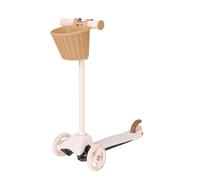 EVO Mini Cruiser - Patinete rosa con cesta de juguetes para niños | Empuje para niños con asas de altura ajustable | Patinete de 3 ruedas para 2-7 años