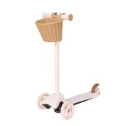 EVO Mini Scooter De Color Rosa Para Niños Con Cesta De Juguete