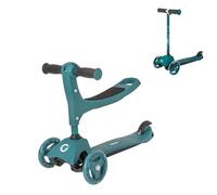 Evo Patinete Crucero EVO 3 en 1 | Altura del Mango Ajustable | Diseño Intercambiable de 3 etapas | Scooter Sentado en Scooter de Empuje de 2 Ruedas | Primer Scooter Ideal para niños a Partir de 1 año