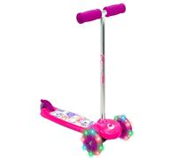 EVO Light-Up Move 'N' Groove Ride-On para niños de 2 a 5 años | Diseño de empuje de 3 ruedas con ruedas LED y dirección de inclinación para girar | Estampado de unicornio rosa y morado | Ideal para el