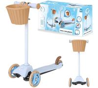 Evo Patinete Mini Cruiser con cesta, azul cielo