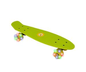 Evo Pizarra iluminada 22' | Monopatín para Principiantes o Profesionales | Monopatín con Ruedas iluminadas para niños y Adolescentes | Tabla Completa Mini Cruiser | Adecuado para Todos los