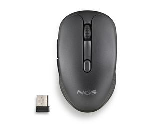 Evo Rust Black Ratón Inalámbrico Recargable Teclas Silenciosas 1600DPI