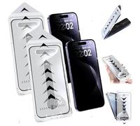 Evo Tech for iPhone Invisible Artifact Screen Protector, Evotech Protection Pantalla, HD Anti-Peep Privacy Screen Protector Silk Screen Bubble-Free Room Tempered Film for iPhone (Privacy*2,16 Pro Max)