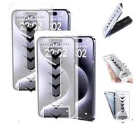 Evo Tech for iPhone Invisible Artifact Screen Protector, Evotech Protection Pantalla, HD Anti-Peep Privacy Screen Protector Silk Screen Bubble-Free Room Tempered Film for iPhone (Hd*2,15 Pro Max)