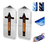 Evo tech Screen Protector para Samsung S24/S23/S22/S21 Plus Ultra, 2 Pack Evo Tech Invisible Artifact Screen Protector para Samsung, Clear Dust and Bubble-Free (2Mix,S23 Ultra)