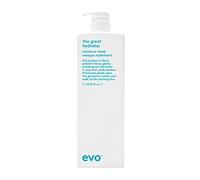 EVO The Great Hydrator Moisture Mask - Mascarilla hidratante para cabello seco y teñido, aporta suavidad, brillo y reduce el encrespamiento, vegana, sin sulfatos, 1 litro