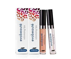 EVOBEAUTÉ evolips Set Avantage Volumizing Lips "pretty plump" + "cake pop" 5 ml I Fluido para labios con efecto volumen, colorido I Gloss hidratante para cuidado de labios