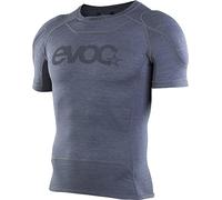 EVOC Camiseta Enduro (Protectores de Hombros LITESHIELD Flex, Material elástico S.Leisure, ventilación 3D, Accesorios para Bicicletas Lavables a máquina, Talla: M), Gris Carbono
