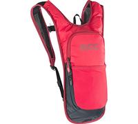 EVOC CC 2l Mochila de Hidratación Mochila Minimalista para Bicicleta (CIRCULACIÓN DE Aire, Compartimento para la vejiga de hidratación, Ultraligero, Incl. vejiga de hidratación de 2l), Rojo