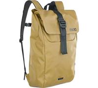 EVOC DUFFLE BACKPACK 16 Mochila para todos los días, (impermeable, sin PVC, tapa con cierre autoadherente de aluminio, compartimento para el portátil, correa pectoral extraíble), curry/negro
