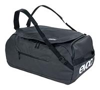 EVOC Duffle Bag 60 Bolsa de Viaje y Equipamiento Impermeable (Correa extraíble, Bolsillo Exterior Separado, Uso Universal, Sistema Brace Link, sin PVC, Impermeable), Gris carbón/Negro