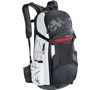 EVOC FR TRAIL UNLIMITED Mochila protectora de 20l en diseño Unlimited Stern para ciclismo de travesía y trail (protección dorsal LITESHIELD certificada por TÜV/GS), negro/blanco