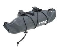 EVOC Handlebar Pack Boa WP 2,5, práctica Bolsa para Bicicleta (Bolsa Frontal para Bicicleta, fácil de Colocar, Dimensiones: 12,5 x 12,5 x 30 cm, Volumen: 2,5 l), Gris Carbono