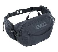 EVOC Hip Pack 3l Bolsa de Cadera Bolsa de Cintura para excursiones en Bicicleta y senderos (Airflow Contact System, cinturón Ajustable, Sistema Venti Flap, Bolsillos en el cinturón), Negro