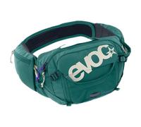 EVOC Hip Pack Pro 3 + Hydration Bladder 1,5, riñonera (Air Flow Contact System, cinturón Lumbar Aero Flex, Incluye Bolsa de hidratación de 1,5 l y portabotellas, Talla única), Bottle Green