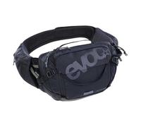 EVOC HIP PACK PRO 3 + HYDRATION BLADDER 1,5 riñonera, negro | Riñonera, sistema AIR FLOW CONTACT, cinturón AERO FLEX, incluye bolsa de hidratación de 1,5 l y portabotellas