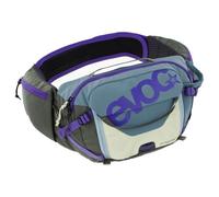 EVOC Hip Pack Pro 3, riñonera (cinturón Lumbar Aero Flex, riñonera con Air Flow Contact System, Material de Malla, Compartimento para Herramientas), Acero - Violeta - Oliva Oscuro