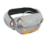 EVOC Hip Pack Pro E-Ride 3 Bolsa de Cintura para e-Bike Tours & Trails (3L de Capacidad, Airflow Contact System, AIRO Flex cinturón de Cadera, Sistema Venti Flap, portabidón), Color: Gris Piedra
