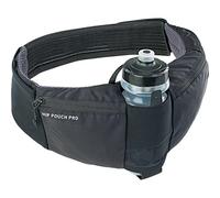 EVOC Hip Pouch Pro Bolsa de Cadera para excursiones en Bicicleta y senderos (1,5l de Capacidad, Incl. Botella DE Bebida de 550 ml, Air Pad System, 2 Bolsillos en la Cadera), Negro