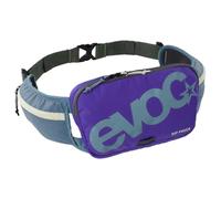 EVOC HIP POUCH Riñonera, acero - violeta - oliva oscuro | Riñonera, riñonera ligera con varios compartimentos, accesorio de ciclismo con sistema AIR PAD, ajustable a medida