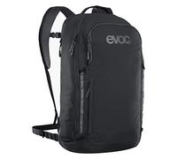 EVOC Mochila COMMUTE 22 (mochila para bicicleta, incl. sistema de ventilación, compartimento para portátil, impresión reflectante, peso: 860 g, dimensiones: 17 x 28 x 52 cm, volumen: 22 l), negro