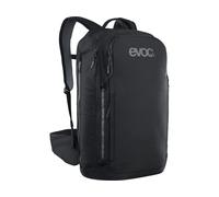 EVOC Zaino Commute Pro 22 (zaino da Bici, Incluso paraschiena, Poliestere riciclato, Peso: 1,2 kg, dimensioni: 15 x 29 x 48 cm, Volume: 22 l, Taglia: S/M), Acciaio