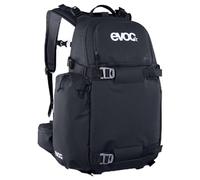 EVOC Mochila fotográfica CP 18, negra | Mochila deportiva ligera de senderismo, reparto 50/50 para cámara y equipo y cinturón lumbar ajustable