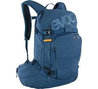 EVOC Mochila LINE PRO 20 Touring (protección LITESHIELD PLUS, compartimento para bolsa de hidratación, correa aislante, compartimento para avalanchas, portaesquís y snowboard), azul denim