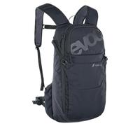 EVOC Mochila para bicicleta RIDE 12 (compacta, CIRCULACIÓN DE AIRE, SISTEMA DE ALMOHADA DE AIRE, COMPARTIMENTO DE CONTROL, soporte para casco XC/DH, sistema de fijación al cinturón), Negra