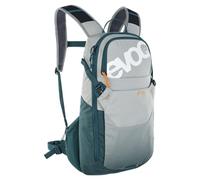 EVOC Mochila para bicicleta RIDE 12 (compacta, soporte para casco XC/DH, sistema de fijación para el cinturón), gris piedra/aceite