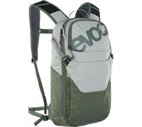 Evoc Mochila para bicicleta RIDE 8 Mochila para bicicleta para senderos y otras actividades (gestión inteligente de los bolsillos, ventilada con acolchado dorsal AIR-PAD), gris piedra/olivo oscuro