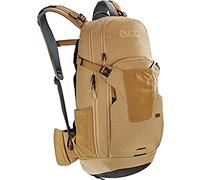 EVOC Mochila protectora NEO 16l Mochila para bicicleta (tecnología de protección AIRSHIELD certificada por TÜV/GS, ventilación de 360°, cubierta para la lluvia incluida), Tamaño: L/XL - Color: Oro
