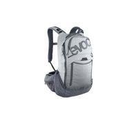 EVOC TRAIL PRO 16l mochila protectora para excursiones de un día y trail, mochila para bicicleta (extra ligera, compartimento para vejiga de hidratación de 3l, talla: S/M), gris piedra/gris carbón