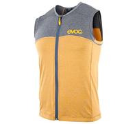 EVOC Protector Vest Men Chaleco de protección para Deportes de acción, Ropa Deportiva de Invierno (Talla: S, protección de Espalda LITESHIELD Plus, cinturón AIROFLEX), Amarillo Arcilla/Gris carbón