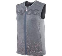 EVOC PROTECTOR VEST WOMEN Chaleco de protección para mujeres Ropa de protección para deportes de acción, deportes de invierno (S, protección de espalda LITESHIELD PLUS, cinturón AIROFLEX), gris carbón