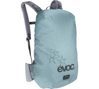 EVOC RAINCOVER RAINCOVER SLEEVE Mochila de protección contra la lluvia (impermeable, reflectante, clip para luz trasera, ajuste flexible, costuras soldadas, tamaño: L), acero/gris