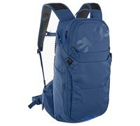 EVOC RIDE 12 protector mochila de bicicleta, mochila de trekking (gestión de bolsillo inteligente, mochila con acolchado para la espalda, 2l vejiga de hidratación), denim