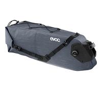 EVOC Seat Pack Boa WP 12, práctica Bolsa de sillín (Bolsa Impermeable para Bicicletas, Accesorios Ligeros para Bicicletas, Bolsa Trasera para Bicicletas, Volumen: 12 l), Gris Carbono