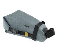EVOC SEAT PACK WP 2, alforja de sillín, color acero | Alforja trasera sencilla, ligera e impermeable para bicicleta, dimensiones: 10 x 26 x 11 cm